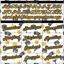 Load image into Gallery viewer, Custom White Old Gold-Black 3D Pattern Design Beer Oktoberfest Performance T-Shirt