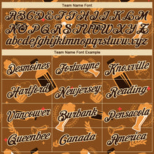 Загрузить изображение в средство просмотра галереи, Custom Brown City Cream 3D Pattern Design Oktoberfest Beer Festival Performance T-Shirt