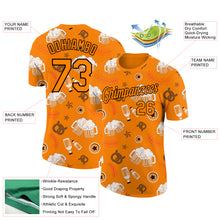 Load image into Gallery viewer, Custom Bay Orange Black 3D Pattern Design Oktoberfest Beer Festival Performance T-Shirt