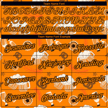 Load image into Gallery viewer, Custom Bay Orange Black 3D Pattern Design Oktoberfest Beer Festival Performance T-Shirt
