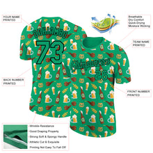 Load image into Gallery viewer, Custom Grass Green Black 3D Pattern Design Oktoberfest Beer Festival Performance T-Shirt