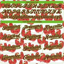 Загрузить изображение в средство просмотра галереи, Custom White Maroon-Aurora Green 3D Pattern Design Tropical Anthurium Flower Authentic Baseball Jersey