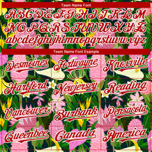 Load image into Gallery viewer, Custom Kelly Green Red-White 3D Pattern Design Tropical Anthurium Flower Authentic Baseball Jersey