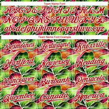 Загрузить изображение в средство просмотра галереи, Custom Black Red-White 3D Pattern Design Tropical Plant Authentic Baseball Jersey