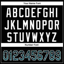 Загрузить изображение в средство просмотра галереи, Custom Black Teal-White 3D Pattern Design Abstract Colorful Glittering Dot Authentic Baseball Jersey