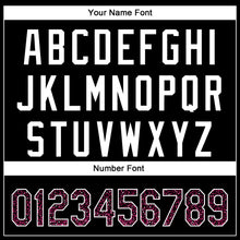 Load image into Gallery viewer, Custom Black Pink-White 3D Pattern Design Abstract Colorful Glittering Dot Authentic Baseball Jersey