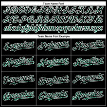 Load image into Gallery viewer, Custom Black Kelly Green-White 3D Pattern Design Abstract Colorful Glittering Dot Authentic Baseball Jersey