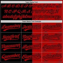 Загрузить изображение в средство просмотра галереи, Custom Red Black 3D Pattern Design Gothic Style Rose Authentic Baseball Jersey