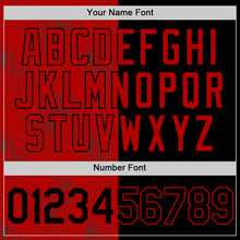 Загрузить изображение в средство просмотра галереи, Custom Red Black 3D Pattern Design Gothic Style Rose Authentic Baseball Jersey