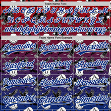 Загрузить изображение в средство просмотра галереи, Custom Red Royal-White 3D Pattern Design American Eagle Authentic Baseball Jersey