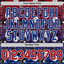 Загрузить изображение в средство просмотра галереи, Custom Red Royal-White 3D Pattern Design American Eagle Authentic Baseball Jersey