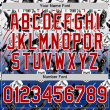 Загрузить изображение в средство просмотра галереи, Custom White Red-Royal 3D Pattern Design American Eagle Authentic Baseball Jersey