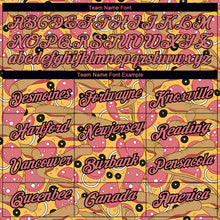 Charger l'image dans la galerie, Custom Old Gold Medium Pink-Black 3D Pattern Design Food Pizza Performance T-Shirt