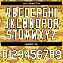 Load image into Gallery viewer, Custom Yellow White-Black 3D Pattern Design Food Pizza Performance T-Shirt