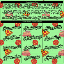 Charger l'image dans la galerie, Custom Pea Green Black 3D Pattern Design Food Pizza And Burger Performance T-Shirt