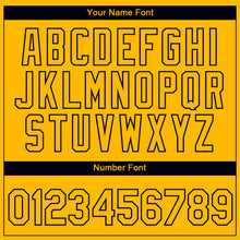 Load image into Gallery viewer, Custom Gold Black 3D Pattern Design Food Pizza Performance T-Shirt