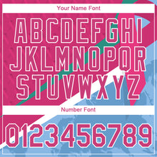 Загрузить изображение в средство просмотра галереи, Custom Hot Pink Light Blue-White 3D Pink Ribbon Breast Cancer Performance T-Shirt