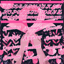 Laden Sie das Bild in den Galerie-Viewer, Custom Black Pink-White 3D Pink Ribbon Breast Cancer Performance T-Shirt