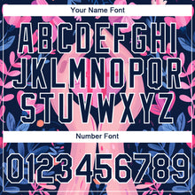 Charger l'image dans la galerie, Custom Navy White 3D Pink Ribbon Breast Cancer Performance T-Shirt