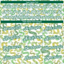 Load image into Gallery viewer, Custom White Kelly Green 3D Pattern Design Dollar Sign Money Theme Performance T-Shirt
