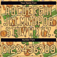 Загрузить изображение в средство просмотра галереи, Custom Vegas Gold Black 3D Pattern Design Dollar Sign Money Theme Performance T-Shirt