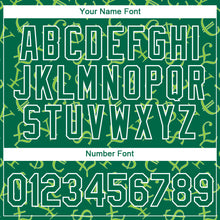 Загрузить изображение в средство просмотра галереи, Custom Kelly Green White 3D Pattern Design Money Sign Performance T-Shirt