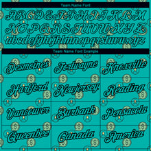 Charger l'image dans la galerie, Custom Aqua Black 3D Pattern Design Dollar Sign Money Theme Performance T-Shirt