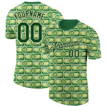Загрузить изображение в средство просмотра галереи, Custom Green City Cream 3D Pattern Design Dollar Banknote Money Theme Performance T-Shirt