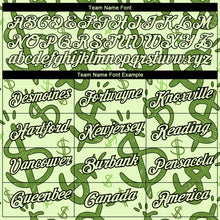 Charger l'image dans la galerie, Custom Pea Green Black 3D Pattern Design Dollar Sign Money Theme Performance T-Shirt