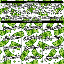 Load image into Gallery viewer, Custom White Black 3D Pattern Design Dollar Sign Money Theme Performance T-Shirt