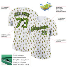 Load image into Gallery viewer, Custom White Neon Green-Black 3D Pattern Design Dollar Sign Money Theme Performance T-Shirt