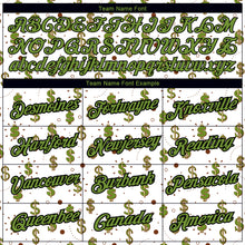 Load image into Gallery viewer, Custom White Neon Green-Black 3D Pattern Design Dollar Sign Money Theme Performance T-Shirt