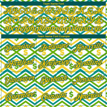 Load image into Gallery viewer, Custom White Yellow-Midnight Green 3D Pattern Design Dollar Sign Money Theme Performance T-Shirt