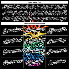 Laden Sie das Bild in den Galerie-Viewer, Custom Black White 3D Pattern Design Hawaii Style Glitter Pineapple Performance T-Shirt