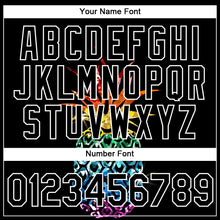 Laden Sie das Bild in den Galerie-Viewer, Custom Black White 3D Pattern Design Hawaii Style Glitter Pineapple Performance T-Shirt