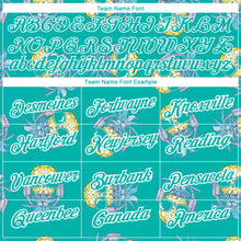 Загрузить изображение в средство просмотра галереи, Custom Aqua White 3D Pattern Design Hawaii Style Pineapple Performance T-Shirt