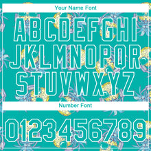 Загрузить изображение в средство просмотра галереи, Custom Aqua White 3D Pattern Design Hawaii Style Pineapple Performance T-Shirt