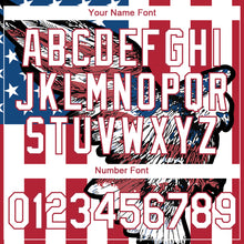 Load image into Gallery viewer, Custom White Red-Royal 3D American Flag And Eagle Performance T-Shirt