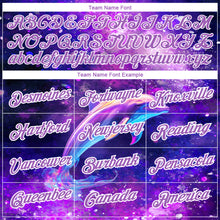 Load image into Gallery viewer, Custom Purple Medium Purple-White 3D Pattern Design Animal Dolphin Performance T-Shirt