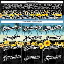 Laden Sie das Bild in den Galerie-Viewer, Custom Black White 3D Pattern Design Hawaii Palm Trees On Beach Performance T-Shirt