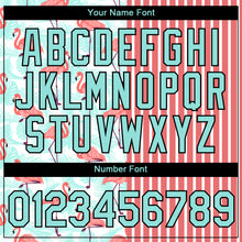 Загрузить изображение в средство просмотра галереи, Custom Medium Pink Ice Blue-Black 3D Tropical Hawaii Palm Leaves And Animal Flamingo Performance T-Shirt