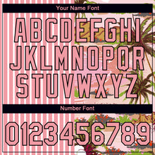 Laden Sie das Bild in den Galerie-Viewer, Custom Medium Pink Black-White 3D Hawaii Island Performance T-Shirt