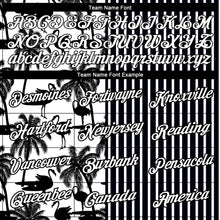 Laden Sie das Bild in den Galerie-Viewer, Custom Black White 3D Tropical Hawaii Palm Tree And Animal Flamingo Performance T-Shirt