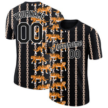 Load image into Gallery viewer, Custom Black White 3D Pattern Design Animal Tiger Performance T-Shirt