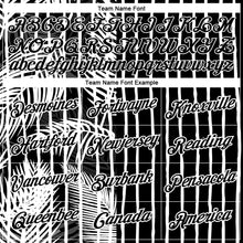 Laden Sie das Bild in den Galerie-Viewer, Custom Black White 3D Tropical Hawaii Palm Leaves Performance T-Shirt