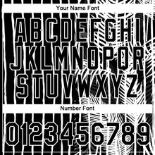 Laden Sie das Bild in den Galerie-Viewer, Custom Black White 3D Tropical Hawaii Palm Leaves Performance T-Shirt