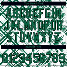 Laden Sie das Bild in den Galerie-Viewer, Custom White Kelly Green-Black 3D Tropical Hawaii Trees Performance T-Shirt