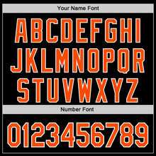 Загрузить изображение в средство просмотра галереи, Custom Navy Orange-White 3D Pattern Design Rave Phoenix Authentic Baseball Jersey