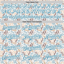 Load image into Gallery viewer, Custom White Shadow Blue 3D Pattern Design Abstract Spots Authentic Baseball Jersey