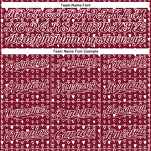 Загрузить изображение в средство просмотра галереи, Custom Crimson White 3D Pattern Design Hearts Authentic Baseball Jersey